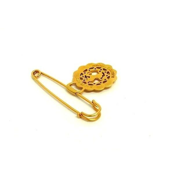 Hermes Horse Pin Brooch Pin Badge Gold — view 2