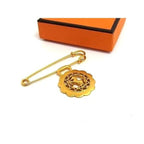 Hermes Horse Pin Brooch Pin Badge Gold