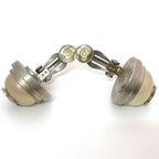 Chanel Earrings Silver Pearl Style Coco Mark Metal 98 — view 9