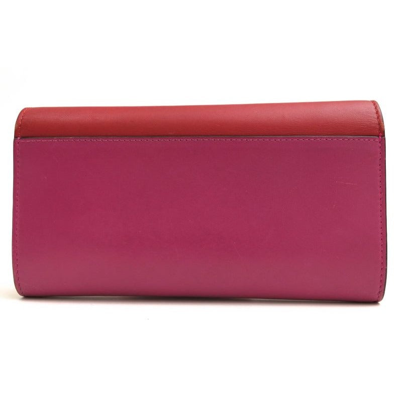 Gucci Long Wallet Women Leather Red bg with Flap Coin — view 2