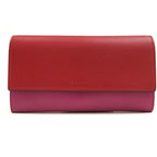 Gucci Long Wallet Women Leather Red bg with Flap Coin