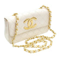 Chanel Jumbo CC Logo Mini Bicolor Chain Shoulder
