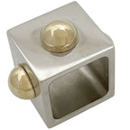 Hermes Collier de Chien Cube Scarf Ring Closure Square Metal