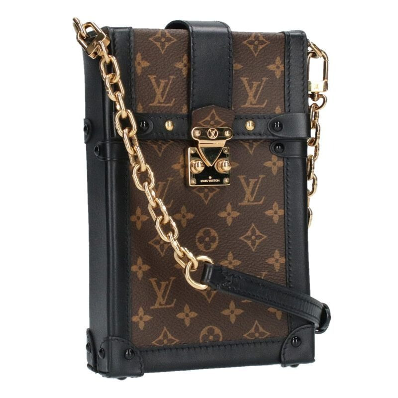 Louis Vuitton Pochette Trunk Vertical Monogram Chain Shoulder Bag