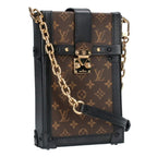 Louis Vuitton Pochette Trunk Vertical Monogram Chain Shoulder Bag
