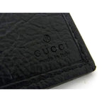 Gucci Wallet Interlocking G Black Leather Wrinkle Processing — view 2