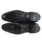 Louis Vuitton Sequin Monogram Whole Cut Dress Shoes Black 8 — view 5