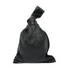 Bottega Veneta Triangle Twist Handbag Black Leather Clutch