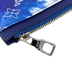 Louis Vuitton Coin Card Holder Monogram Bandana Blue White — view 6