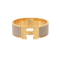 Hermes Clic Clac PM Bangle Gray Gold Bracelet