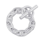 Hermes Bracelet Chaine D'ancre TGM 9 Links Silver