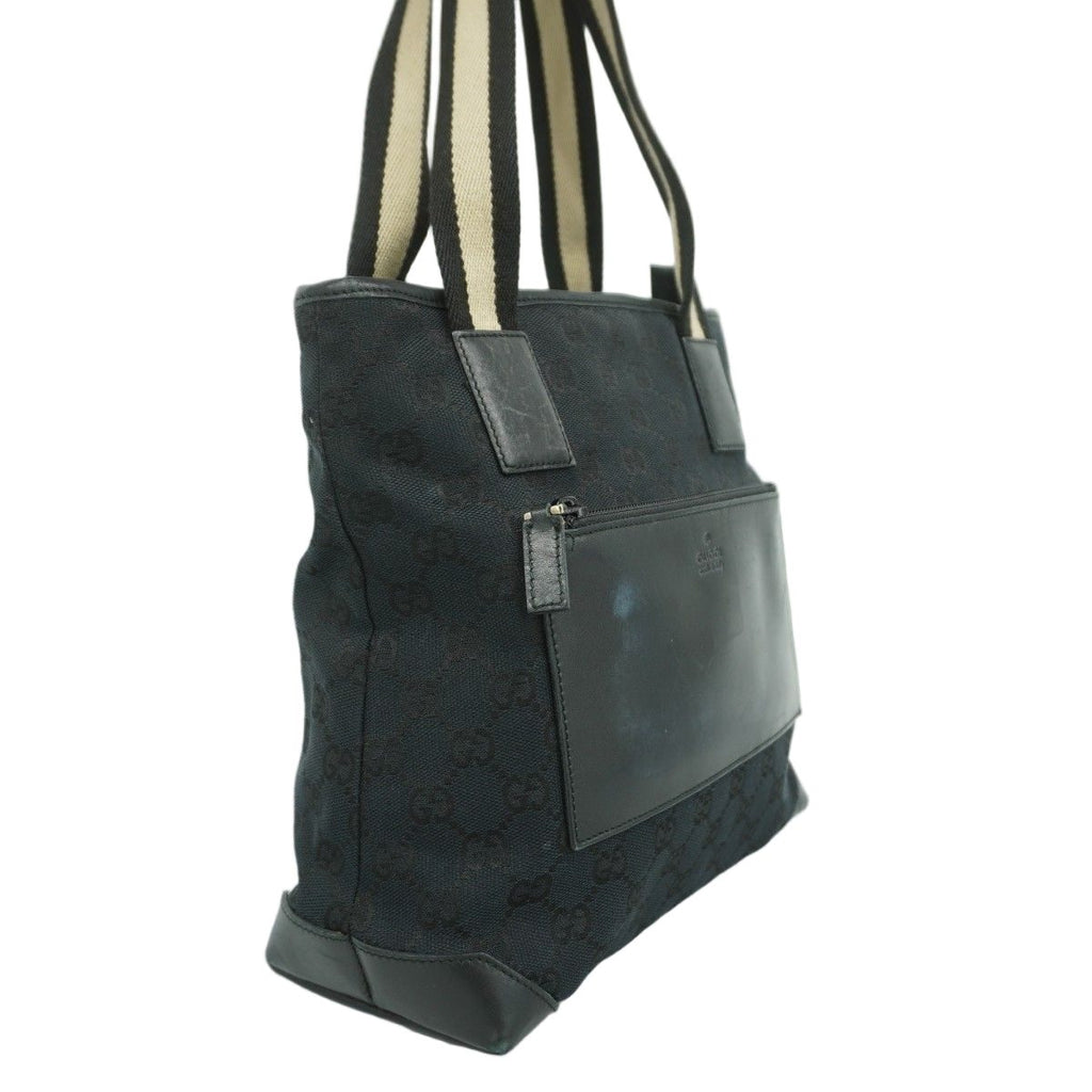 Gucci Tote GG Canvas 019 Black Silver — view 2