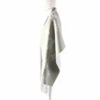 Louis Vuitton Echarpe Reykjavik 100% Cashmere Stole Grey Light Blue — view 4
