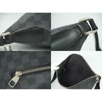 Louis Vuitton LV Mick MM Damier Graphite Shoulder Bag Pochette Black — view 7