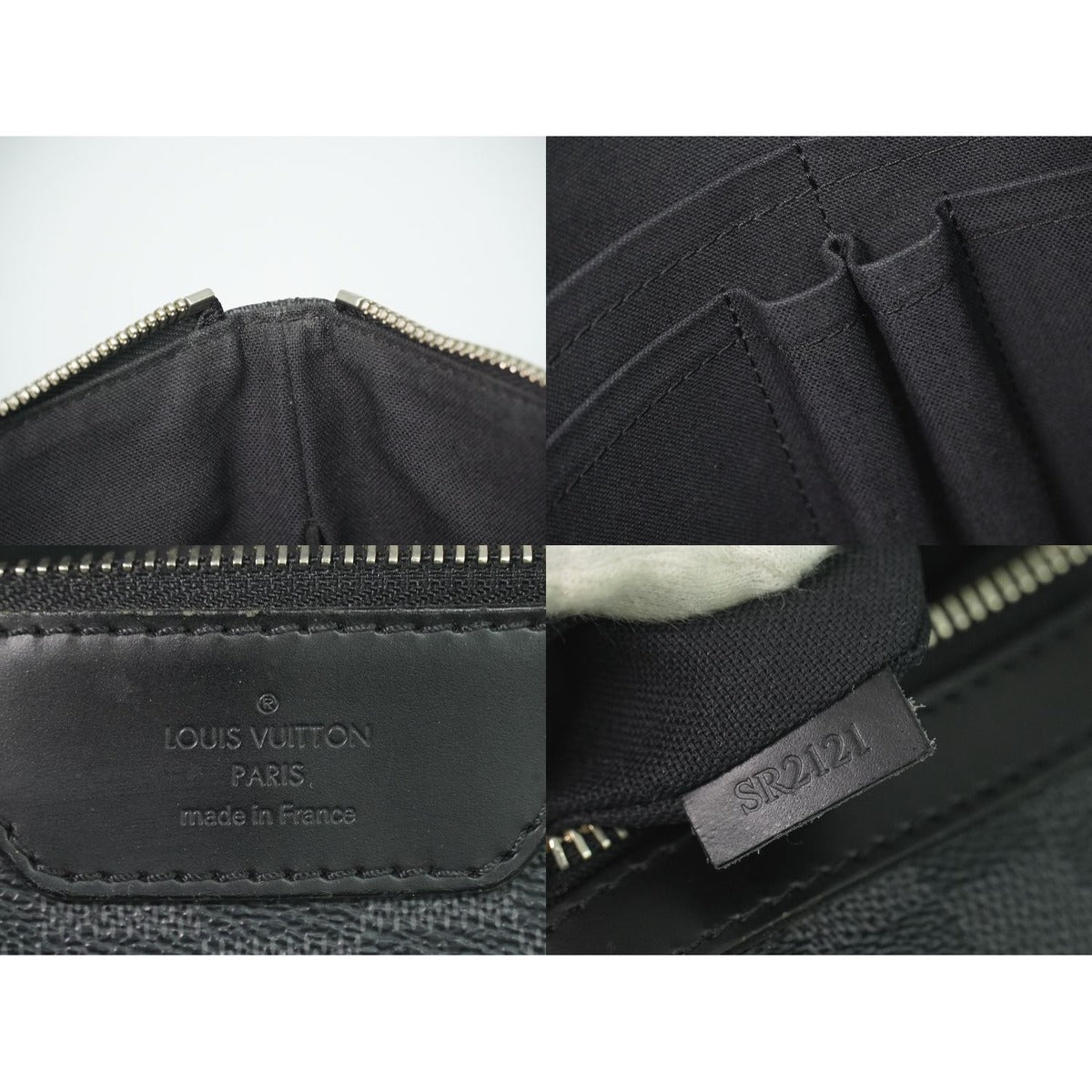 Louis Vuitton LV Mick MM Damier Graphite Shoulder Bag Pochette Black — view 9