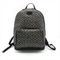 Gucci GG Supreme GG Carre Backpack Leather Khaki Beige Black