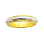 Tiffany & Co Ring Mill Gray 18k Yellow Gold Platinum — view 2