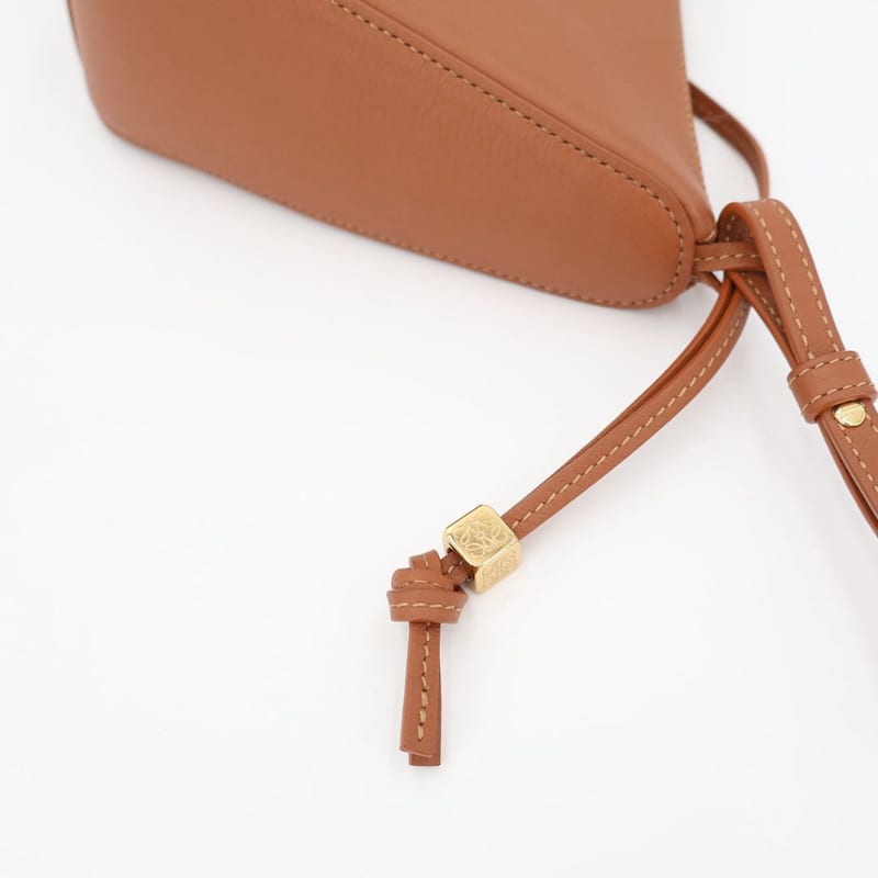 Loewe Hammock Hobo Bag Mini 2 way Leather Tan Brown — view 9