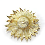 Christian Dior Brooch Metal Gold Rhinestone Plated Accessory — view 3