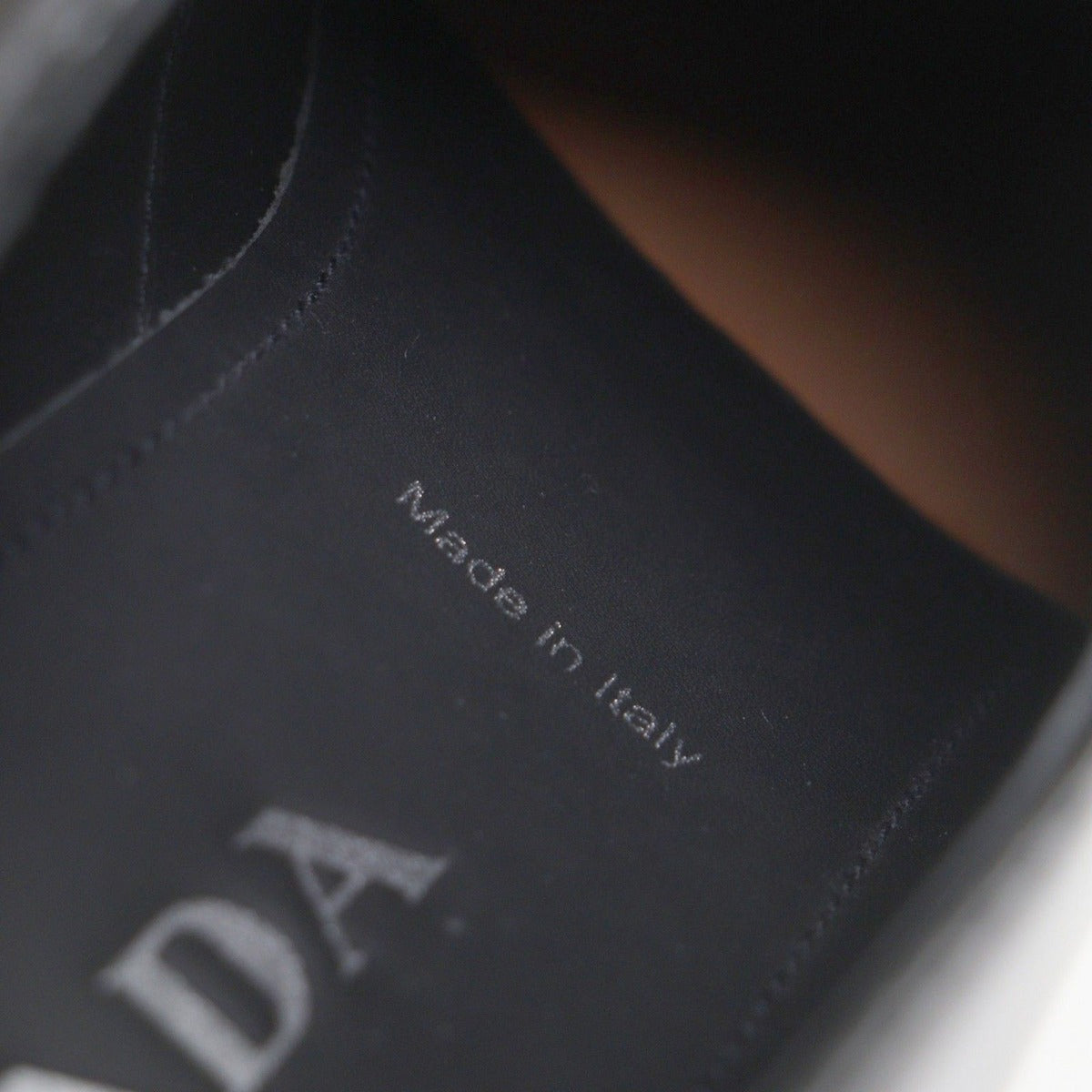 Prada Chocolate Patent Leather Triangle Logo Loafer Black 6.5 — view 9