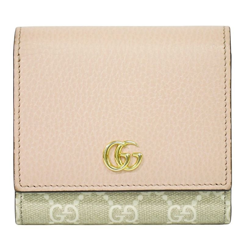 Gucci GG Marmont Supreme Leather Bifold Fold Wallet Compact