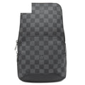Louis Vuitton Belt Bag Avenue Damier Canvas Infini Metallic Onyx Matte Silver