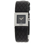 Chanel Quilted Watch SS Leather