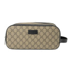 Gucci Pouch GG Supreme Beige Black