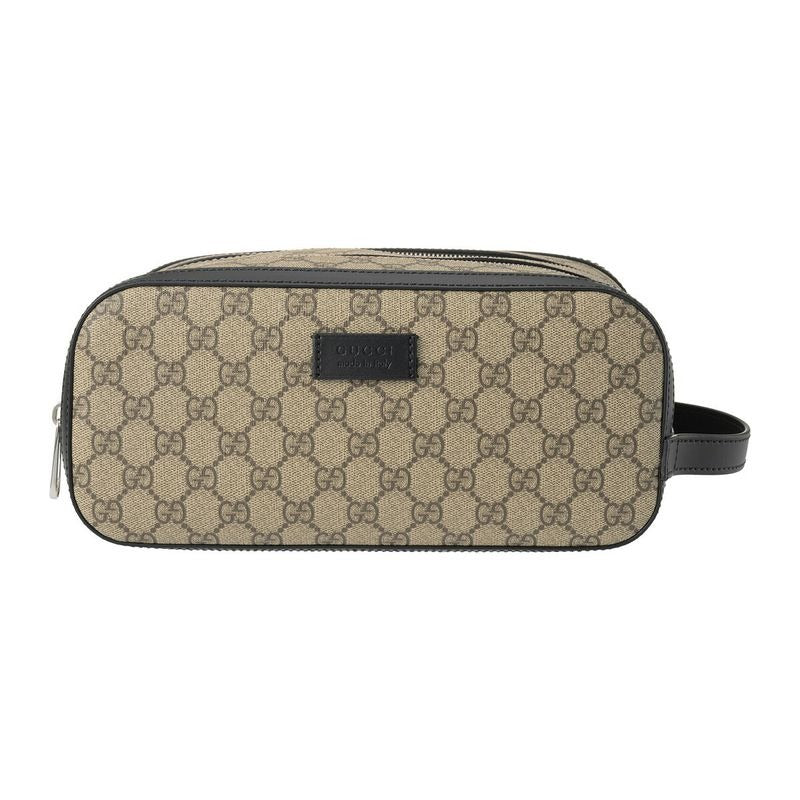 Gucci Pouch GG Supreme Beige Black