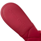 Bottega Veneta Lido Sandals Shoes Leather Pink Intrecciato Mules — view 7