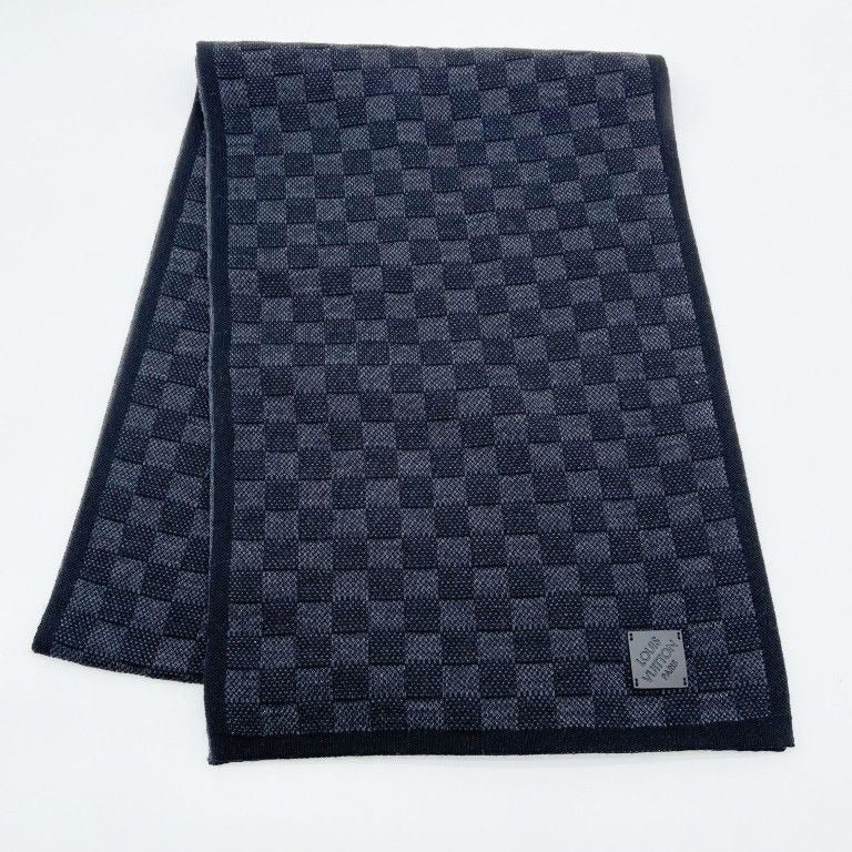 Louis Vuitton Scarf Neo Petit Damier Black Wool