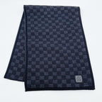 Louis Vuitton Scarf Neo Petit Damier Black Wool