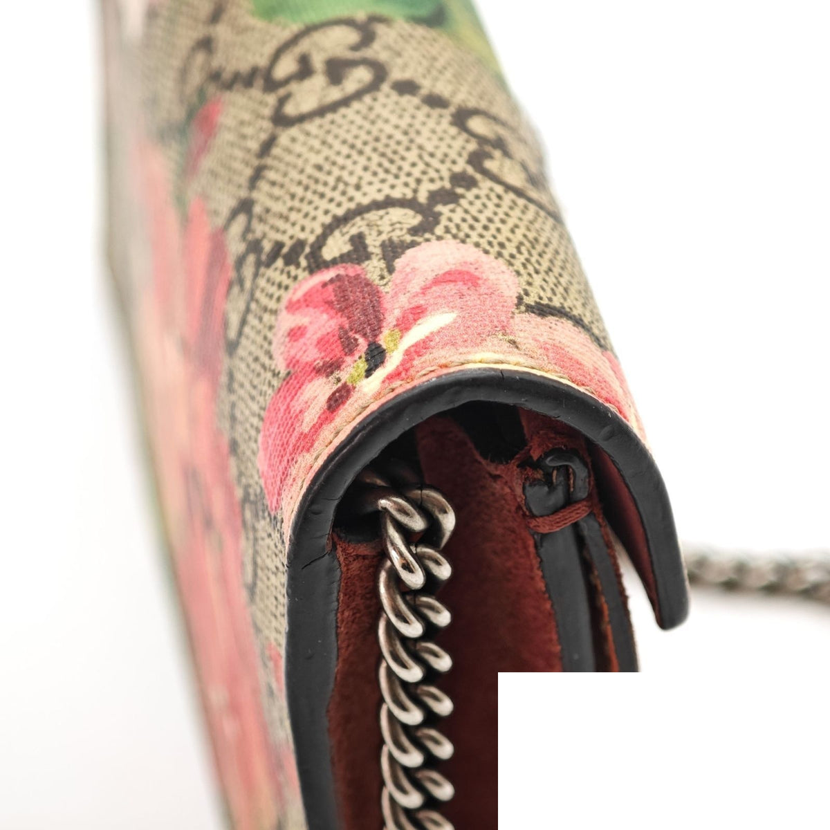 Gucci Dionysus GG Blooms Super Mini Bag 2-Way Clutch Flower Beige — view 6