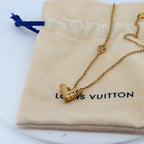Louis Vuitton V Escential Necklace Gold Paw Nshop Item — view 8