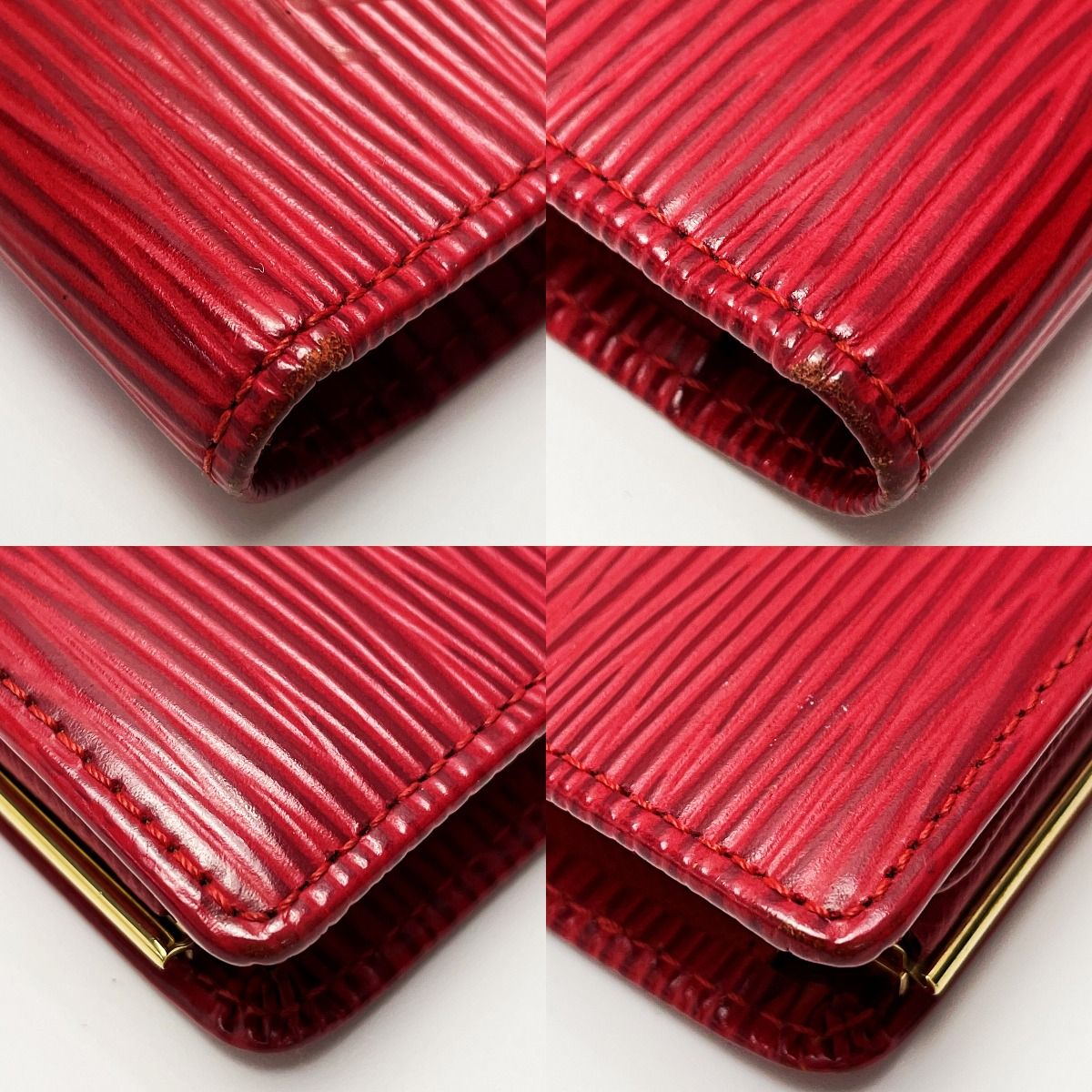 Louis Vuitton Epi Continental Viennois Red Bifold Long Wallet — view 9