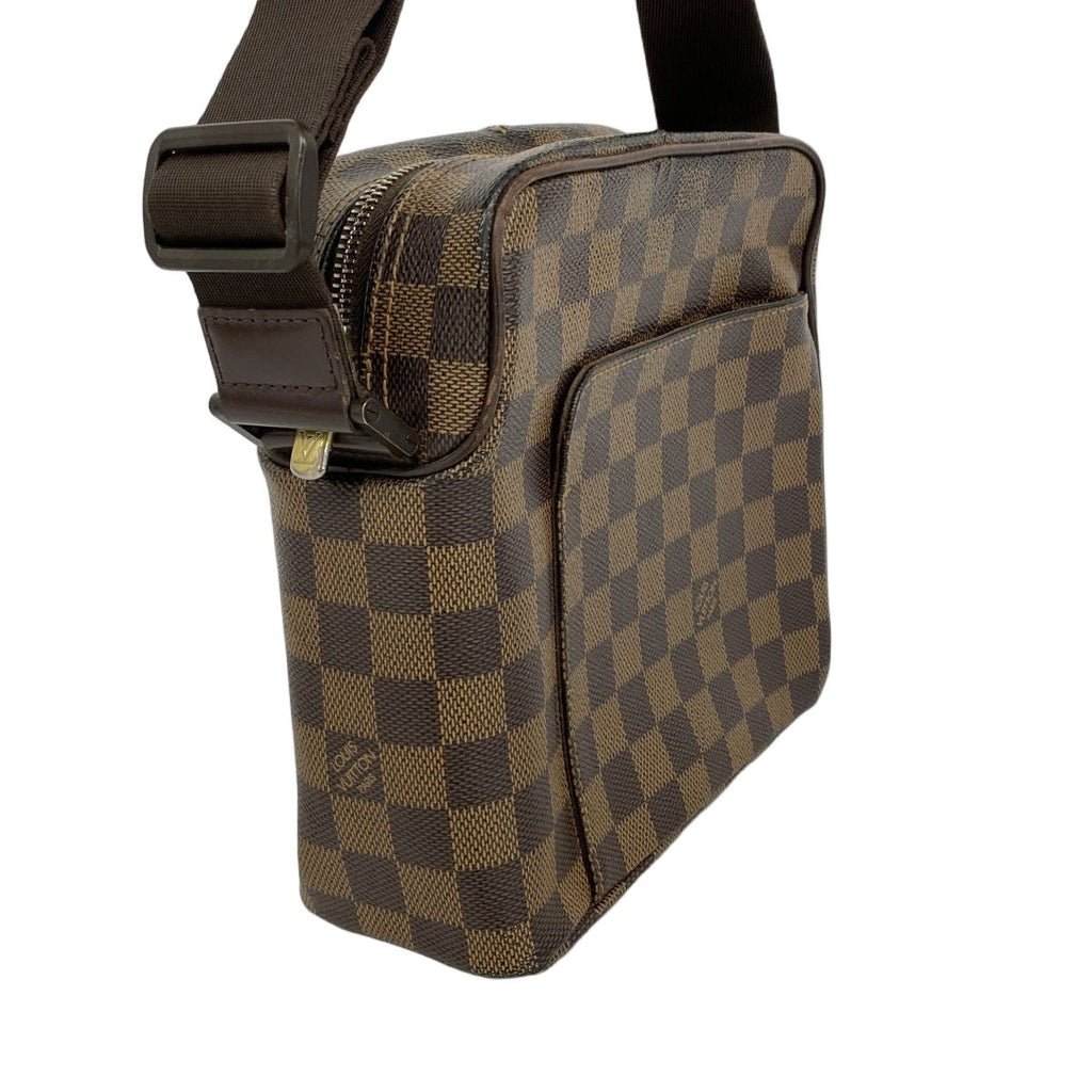 Louis Vuitton Shoulder Bag Damier Olaf PM Brown Ebene — view 2