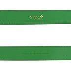 Gucci Adidas Belt Green Gold Hardware 95 cm — view 7