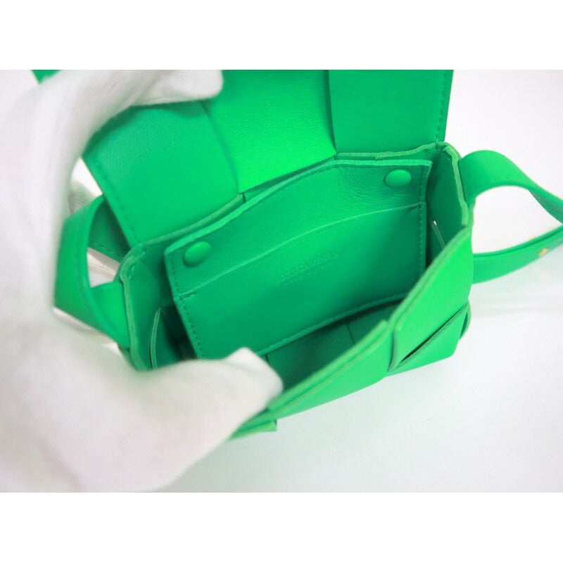 Bottega Veneta Candy Cassette Mini Shoulder Bag Green Leather — view 5