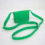 Bottega Veneta Candy Cassette Mini Shoulder Bag Green Leather