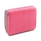 Fendi Trifold Wallet Selleria Pink Purple Leather — view 2
