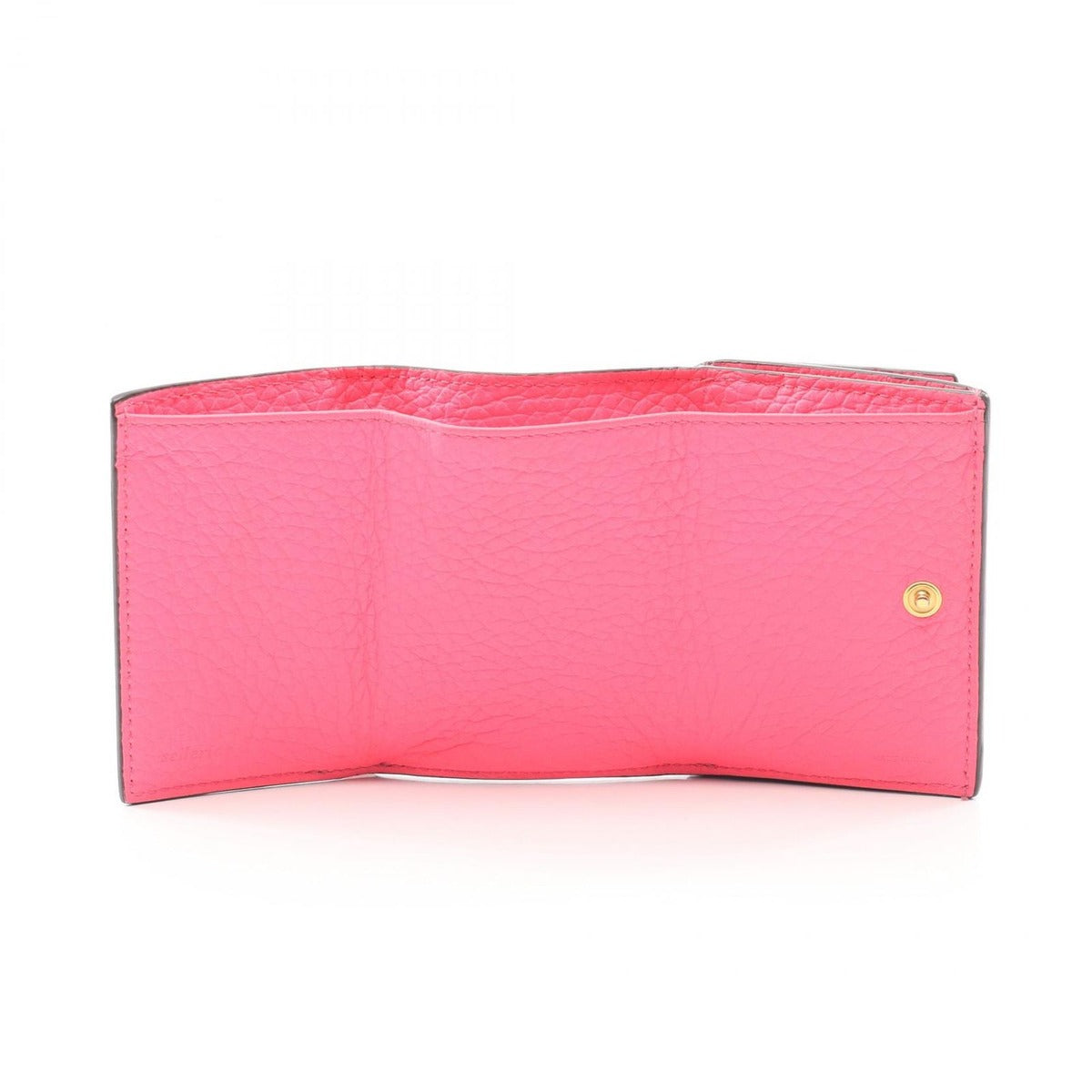 Fendi Trifold Wallet Selleria Pink Purple Leather — view 3