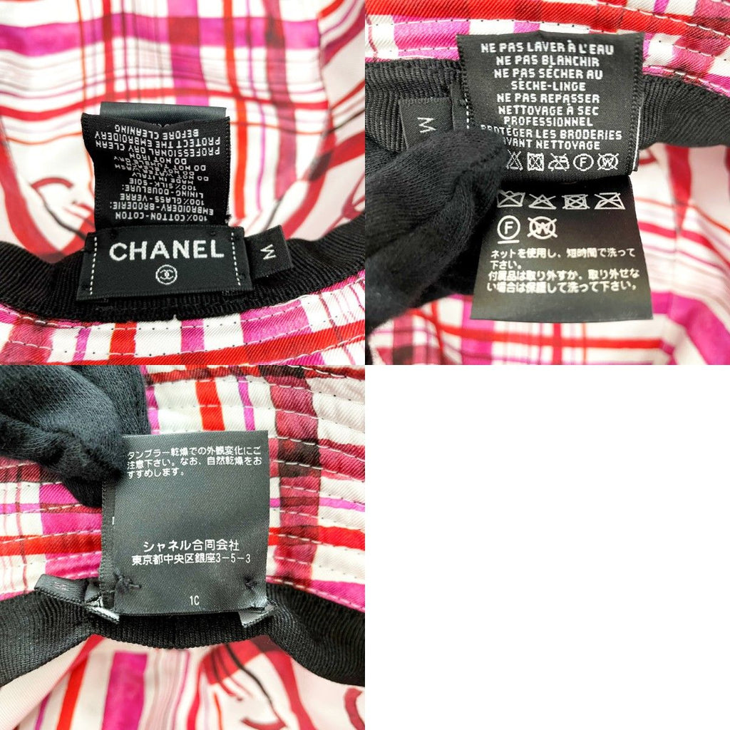 Chanel Coco Mark Bucket Hat Size M Black — view 5