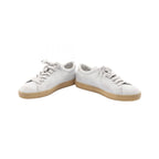 Prada Sneakers Triangle Logo Distressed Processing White Leather — view 3