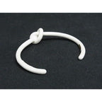 Celine Knot Bracelet Bangle White — view 2