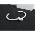 Celine Knot Bracelet Bangle White