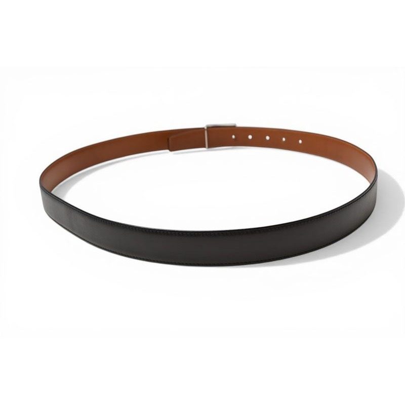 Celine Belt Reversible Leather Black Brown — view 3