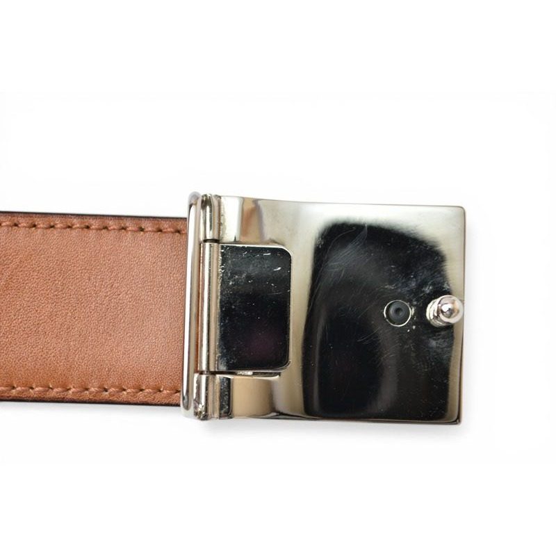Celine Belt Reversible Leather Black Brown — view 5