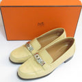 Hermes Destin Kelly Loafers Shoes 35 Beige