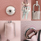 Louis Vuitton Lockit MM Shoulder Bag 2-Way Pink Silver Hardware — view 9