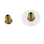 Chanel Earrings Gold Metal CC Logo Boy Plate — view 4